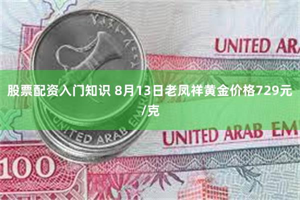 股票配资入门知识 8月13日老凤祥黄金价格729元/克