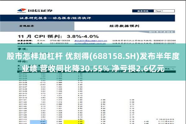 股市怎样加杠杆 优刻得(688158.SH)发布半年度业绩 营收同比降30.55% 净亏损2.6亿元
