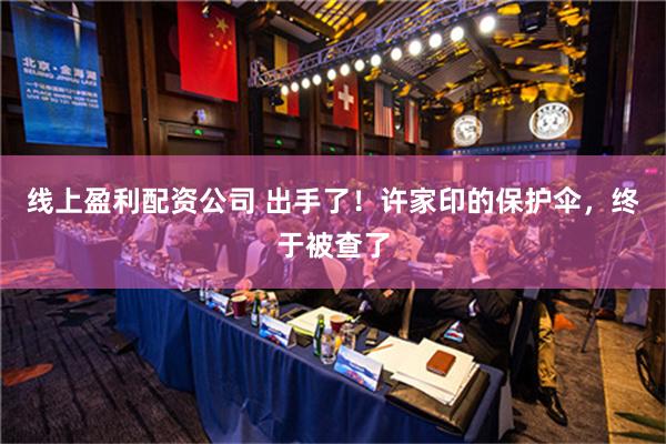 线上盈利配资公司 出手了！许家印的保护伞，终于被查了