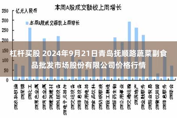 杠杆买股 2024年9月21日青岛抚顺路蔬菜副食品批发市场股份有限公司价格行情