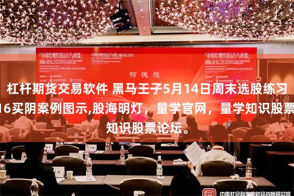 杠杆期货交易软件 黑马王子5月14日周末选股练习及0516买阴案例图示,股海明灯，量学官网，量学知识股票论坛。