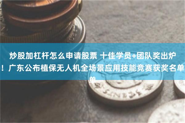 炒股加杠杆怎么申请股票 十佳学员+团队奖出炉！广东公布植保无人机全场景应用技能竞赛获奖名单