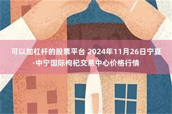 可以加杠杆的股票平台 2024年11月26日宁夏·中宁国际枸杞交易中心价格行情