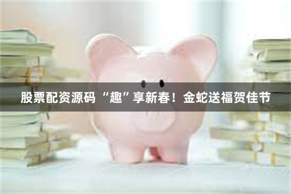股票配资源码 “趣”享新春！金蛇送福贺佳节