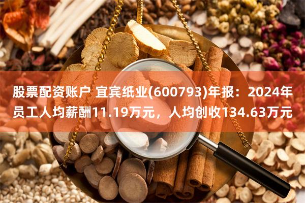 股票配资账户 宜宾纸业(600793)年报：2024年员工人均薪酬11.19万元，人均创收134.63万元