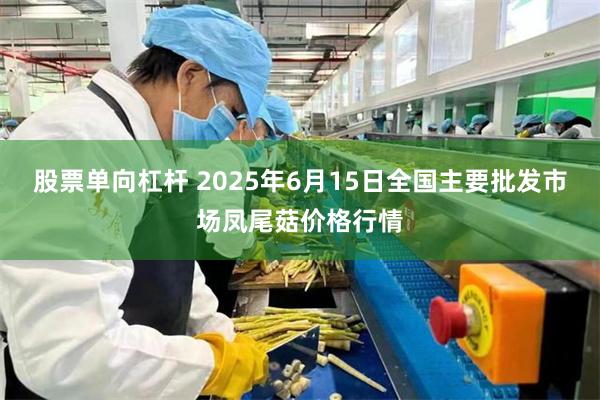 股票单向杠杆 2025年6月15日全国主要批发市场凤尾菇价格行情